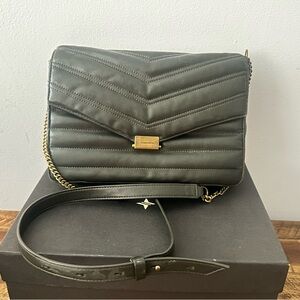 All Saints Justine Khaki Green Crossbody Bag